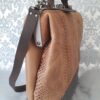 leren laptoptas cognac grijs