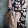 leren laptoptas cognac grijs