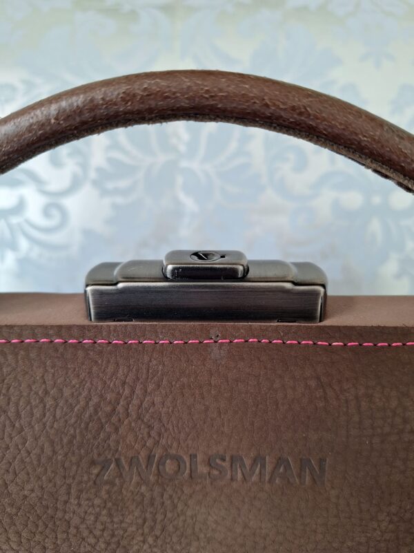 dokterstas laptoptas bruin roze